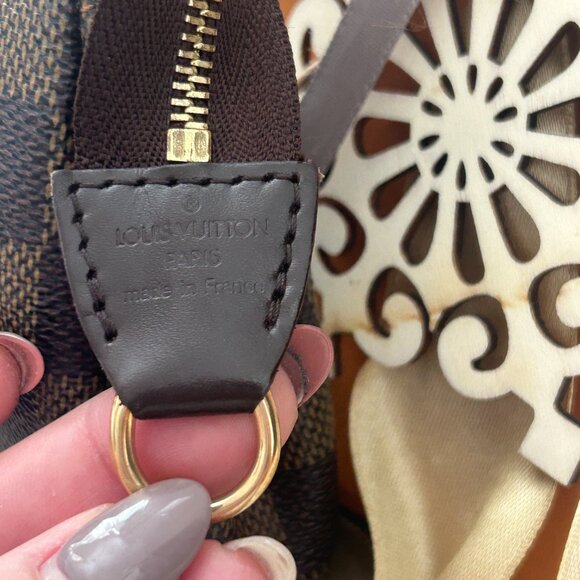 Louis Vuitton Pochette Eva with box, dust bag, gift wrap Damier Ebene - Picture 7 of 12